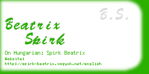 beatrix spirk business card